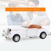 Mini Car Toy Classic Car Appearance Light Function Birthday Kids (White)