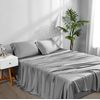 Cooling Sheets Full Size Grey - Viscose Made from Bamboo, Luxury Hotel Sheet Set