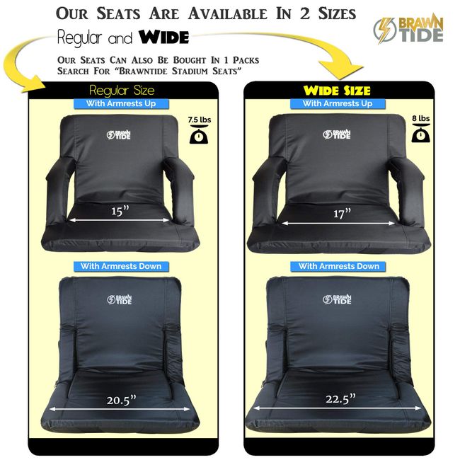 Stadium Seats For Bleachers With Back And Cushion Support, Wide Padded Portable  Stadium Seats Chairs With Backs And Shoulder Strap