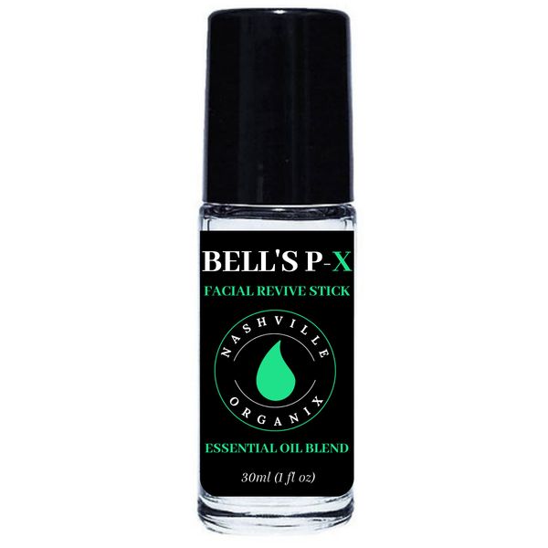 Dr. A's Bell's P-X Facial Revive Stick | Organic Essential Oil Blend | Natural Nerve & Muscle Stimulator Cream | Soothing Relief & Healthy Circulation | Frankincense, Helichrysum & Turmeric