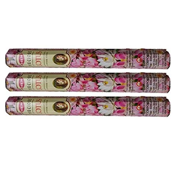 HEM (HEM): Incense Sticks, Incense, Hexagonal Incense, Set of 3 (Precious Lotus)