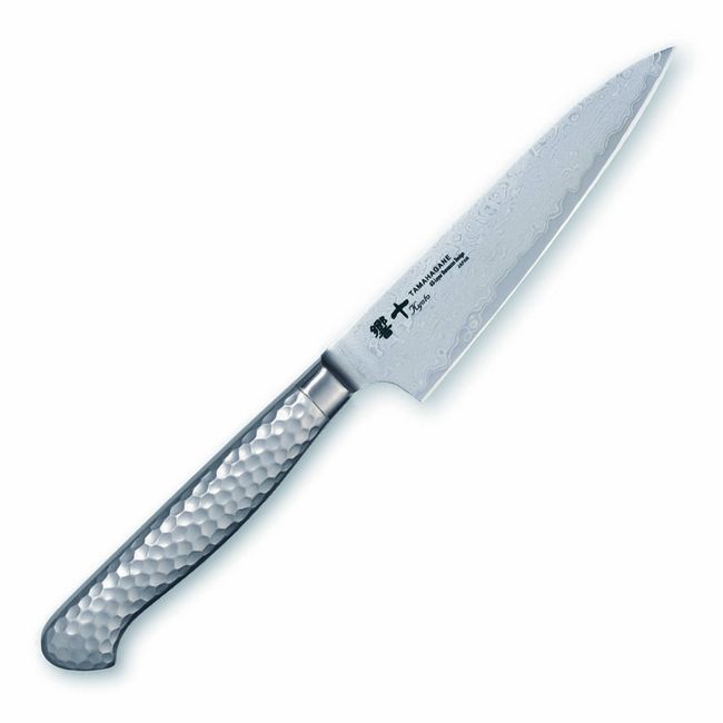 Kataoka Seisakusho TAMAHAGANE KS-1108 Hibiki 10 Petty Knife, Hammered 4.7 inches (120 mm)