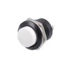 sourcing map 10Pcs,16mm White Momentary Push Button Switch Round Raised Button SPST 1 NO 1 NC