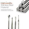Pimple Remover Tools Kit Blackhead Extractor Comedone Acne Spot Popper 4 Pc Set
