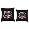 Fun and Stylish Hockey Mom Graphic Throw Pillow