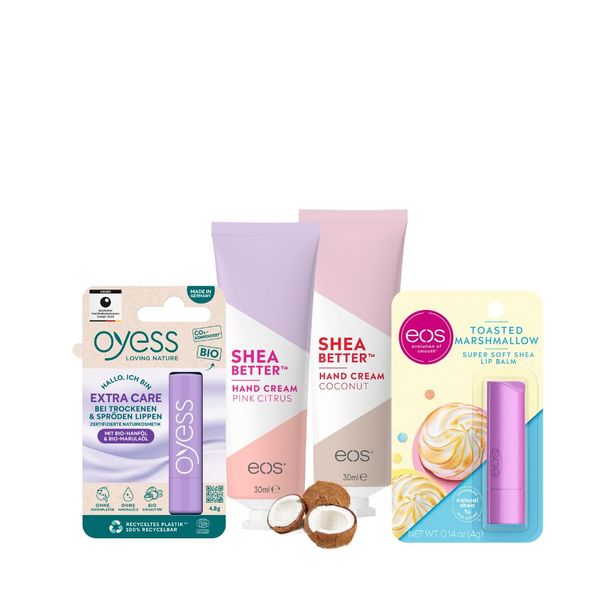 Bye eos, welcome OYESS, Kosmetik-Set, 4-fach sortiert