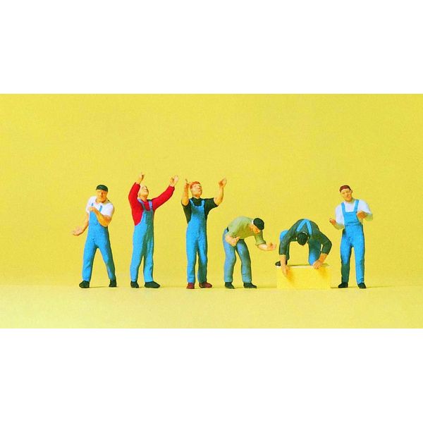 Preiser 10497 Scaffolders (6) Exclusive Figure Set