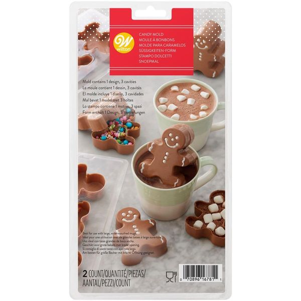 Wilton 3D Candy Mould Hot Chocolate Gingerbread