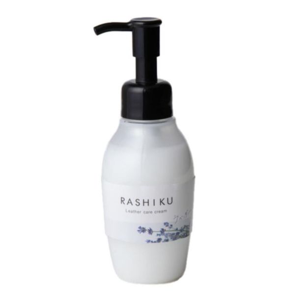 FUJIEI RASHIKU Leather Care Cream Lavender Scent 120ml R-010 Pump Type Leather Shoes Bags Care Nutrition Shine Long Lasting Fragrance Made in Japan