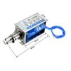 uxcell JF1253B DC24V 450mA 42N 10mm Stroke Pull Push Type Open Frame Linear Motion Solenoid Electromagnet