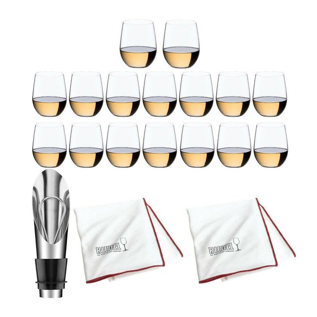 Riedel O Wine Viognier Chardonnay Tumbler Set of 16 Bundle