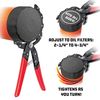 Powerbuilt 942068 Self-Adjusting Oil Filter Pliers , Red