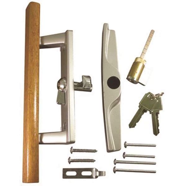 Patio Door Lock and Handle Aluminum with Key Lock