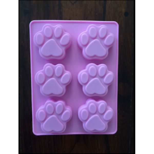 PET PAWS DOG PAWS ANIMAL PAW PRINTS SILICONE CANDY CHOCOLATE CAKE MOLD