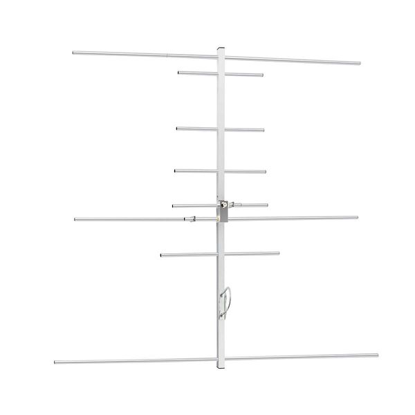 HYS Dual Band Yagi Antenna, 2Meter 70CM 144/430Mhz 9.5/11.5dBi Outdoor Base Antenna with Bracket Mount for Yaesu Midland Motroola Kenwood Mobile Base Radio Transceiver