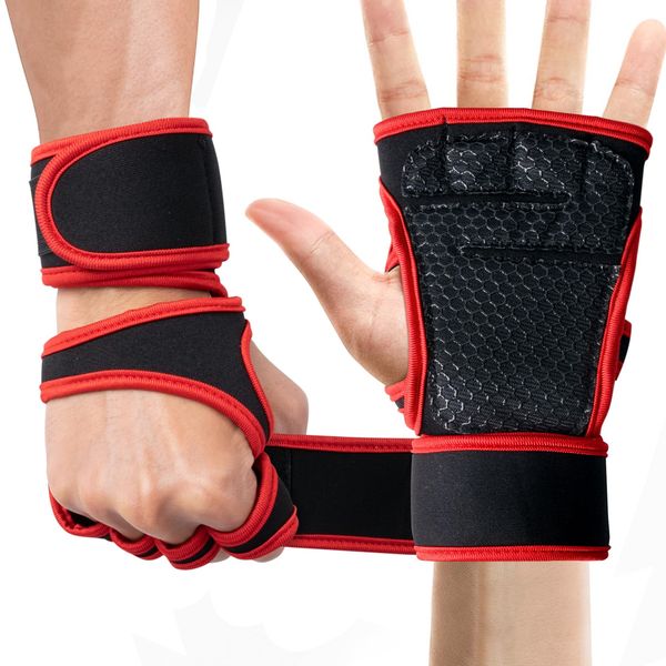 Tycoonest Weight Lifting Gloves for Men and Women, Breathable Gym Gloves with Wrist Support, Hand Grip Padded Palm Protection for Fitness Exercise Workout Crossfit