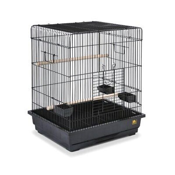 Prevue Hendryx Square Roof Parrot Cage, Black (SP25217B/B)