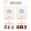 mikimini White Shower Cap for Long Hair 1 Pack, 12 inch large size,Waterproof Washable Hair Caps for Women and Girls, Super Cute and Extra Large
