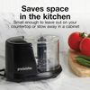 Stainless Steel Electric Vegetable Chopper & Food Processor - 1.5 Cups, Black