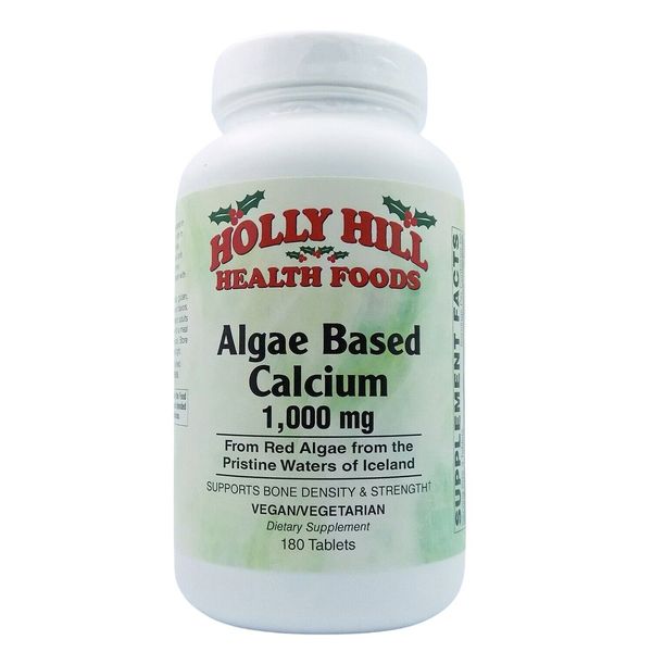 Holly Hill Health Foods Algae Based Calcium 1,000 mg, 180 Tablets