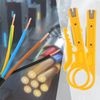 4 PCS Mini Wire Stripper, Small Cable Stripper Tool, Network Small Wire Cutters, Punch Down Tool Strippers for Network Telephone and Computer Cable