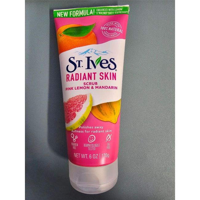 3 PACK St. Ives Radiant Skin Face Scrub, Pink Lemon and Mandarin Orange 6 oz