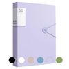A4 Display Folders, 60 Pockets Display Book Clear Folder with Plastic Sleeves, Folders with Plastic Pockets, A4 Presentation Documents Project Folder (Purple)