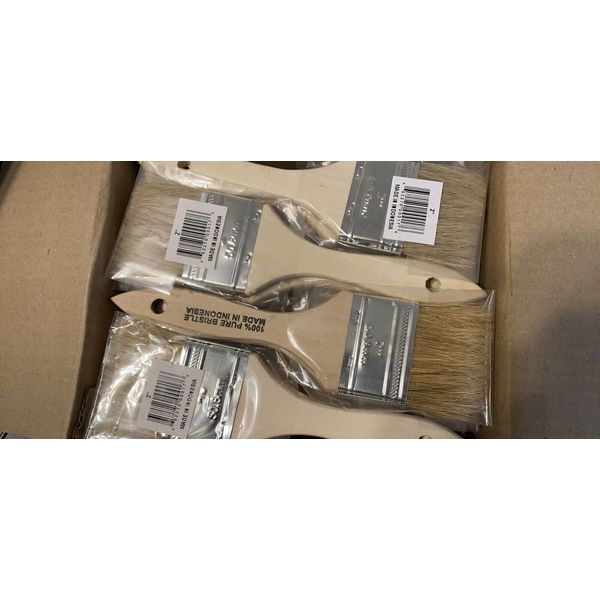 Lot of 12 Chip Paintbrushes 2”