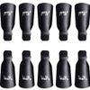 IME Nail Polish Remover Clips Set, Nails Art Gel Cap Soak Off Clip UV Manicure Acrylic Nails Wrap Tool Black Colour 10 pcs