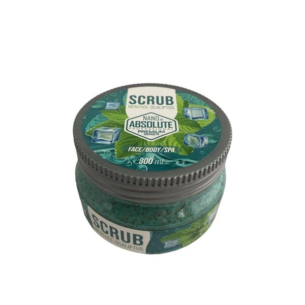 NANO ABSOLUTE Menthol Eukalyptus Face & Body Scrub 300ml | peeling gesicht | peeling körper | Face & Body & Spa | skin care | Erfrischendes Peeling für Damen & Herren