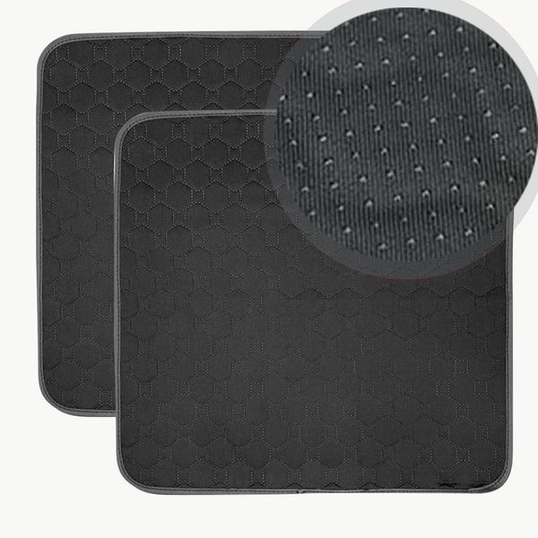 HUNAIGEE Washable Seat Protector Pads for Adults Absorbent Waterproof Chair Pads for Incontinence Reusable Pee Underpads for Bed Recliner Wheelchair Sofa 22x21IN 2 Pack