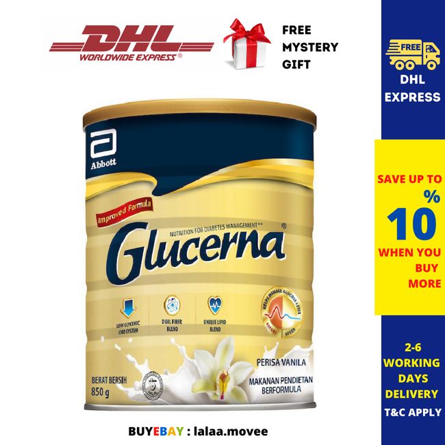 Glucerna Triple Care Diabetic Milk Powder Vanilla Flavored 850g DHL