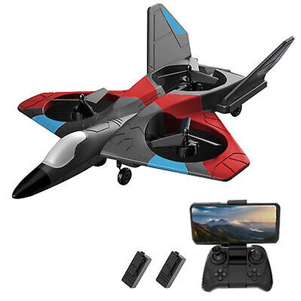 Remote Control Airplane with Camera 4K 2.4G RC Plane Gliding Aircraft Toys Q8H8