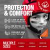 Gamebreaker PRO Powered by D3O Soft Shell Headgear (Orange, X-Large)