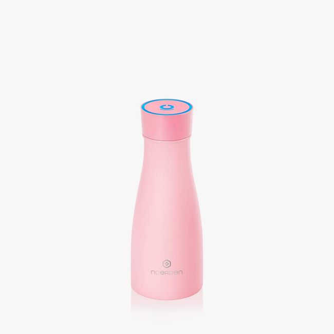 NOERDEN LIZ Smart Bottle スマート セルフクリーン ボトル UV除菌 温度お知らせ 水分補給リマインダー 350ml 12oz ピンク