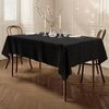 Home Direct Rectangular Rectangle Fabric Tablecloth Table Cloth Table Cover 100cm x 140cm 39"x55" Black