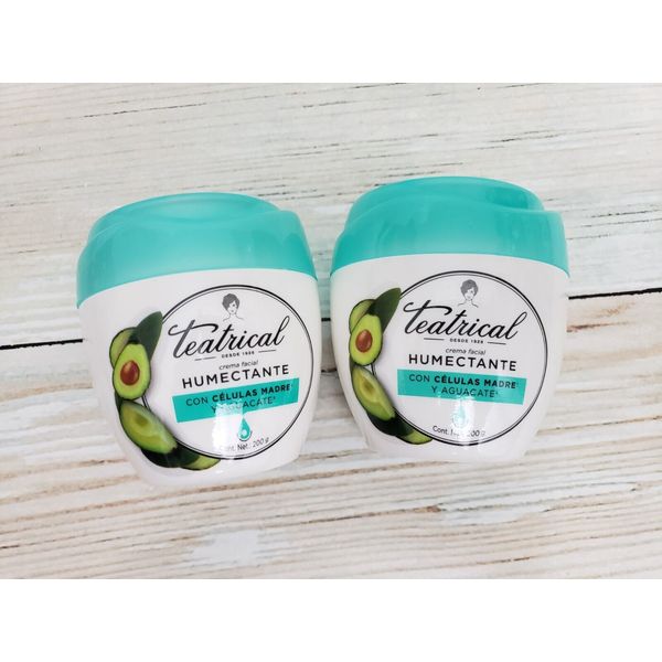 Teatrical Crema Celulas Madre Y Aguacate Humectante - Moisturizing 200g 2 Pack