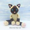 Kitty Cat Crochet Kit - Cute Crochet Cat Toy Pattern Amigurumi