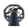 Makoto Handmade Sharp Katana Samurai Sword 40" - Serpent Cobra Snake Tsuba (Black)