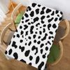 Walmsco Tablecloth Black White Dot Print Decor For Dining Room Kitchen Rectangular Table Cover 132 * 178cm