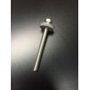 304 SS Screws #14 x 2.5" (100 Pack) Self Tapper Type B Hex 3/4" Bonded Washer