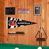 Cincinnati Bengals White Stripes Pennant Banner Flag
