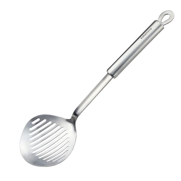 Skimmer Slotted Spoon kitchamajigs Strainer Ladle Heavy Duty 304 Stainless Steel Metal Spatula - Skimmer Slotted Spoon, Cooking Spoon for KitchenSpoon for Kitchen