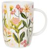 Now Designs Tall Bees & Blooms Stoneware Mug, 18 Ounce Capacity