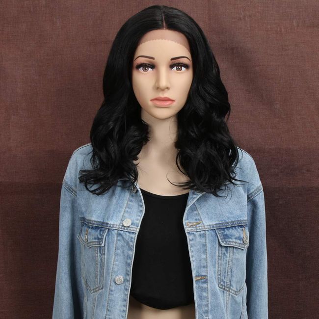 Style Icon Wigs Lace Front Loose Curly 17 Inches Hair Wigs Hair Replacement Synthetic Wigs For Women Heat Resistant Fibre