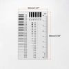 uxcell 5pcs High Precision SEC Size Estimation Chart 8cm 0.5mm Transparency Defect Detection Film Ruler Diameter and Line Width for Defect Measurement