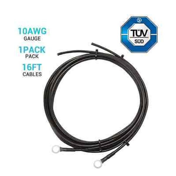 16ft.10 AWG Charge Controller and Battery Connector Tray Cables