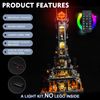BrickBling LED Light Compatible with Lego Barad-dur Building Compatible with Lego 10333-No Bricks (RC Version Light)