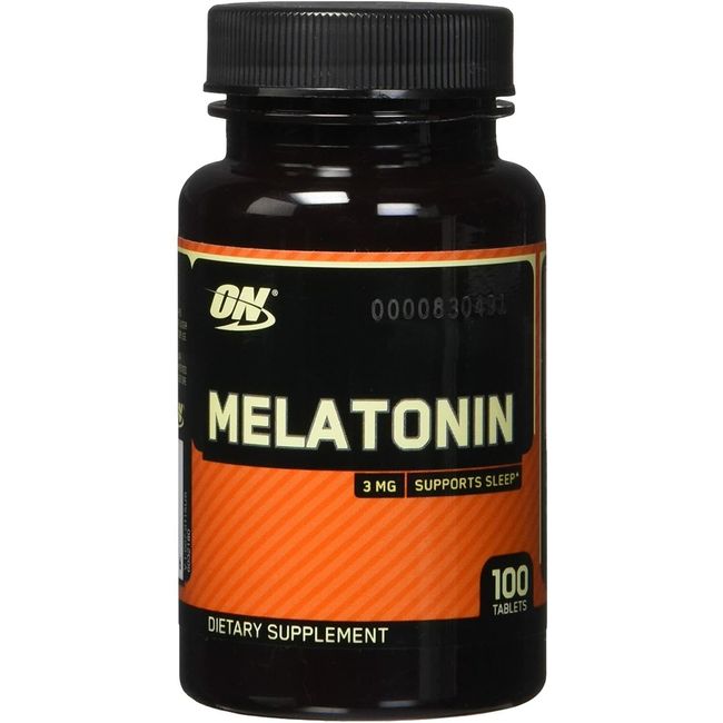 Optimum Nutrition | Melatonin 3mg - Sleep Support Supplement | 100 Tablets