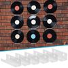 12 Pack Clear Vinyl Record Shelf Wall Mount, 4 Inch Floating Acrylic...